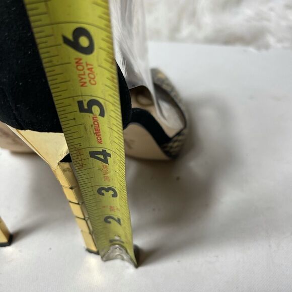 Sam Edelman leather gold &blackT strap shoes SZ8.5 - Picture 4 of 6